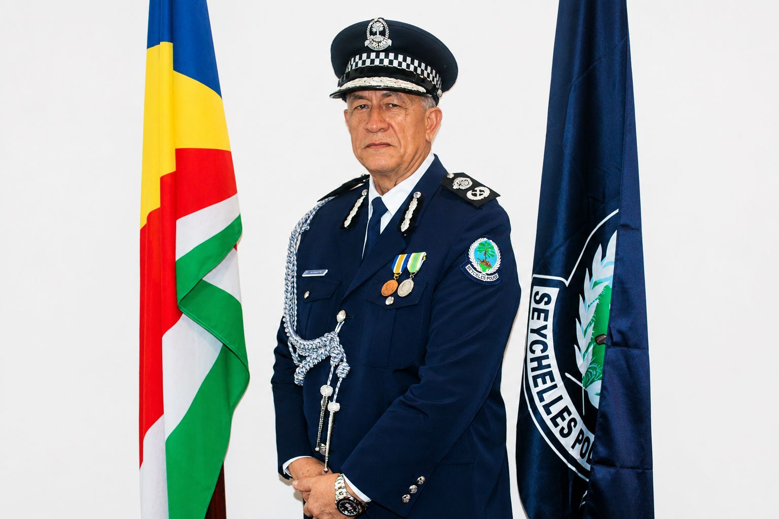 Godfra Hermitte Commissioner of Police Seychelles