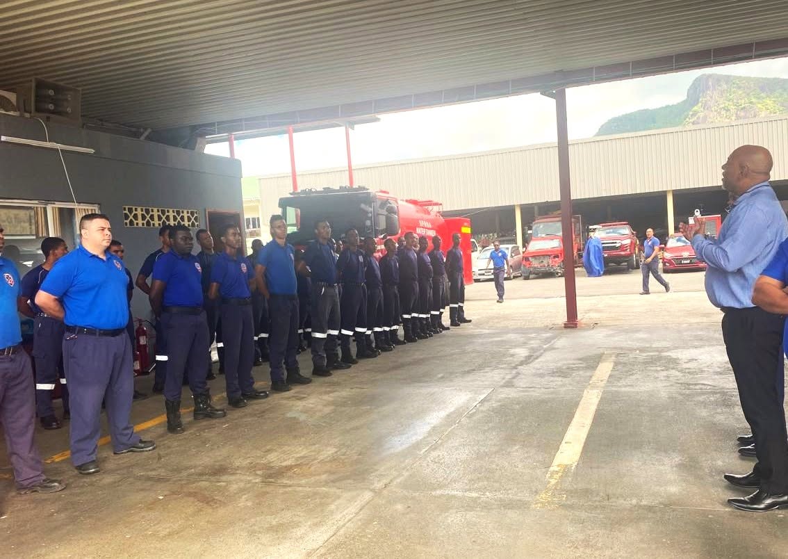 Minister Camille Commends Firefighters for Landfill Fire Response